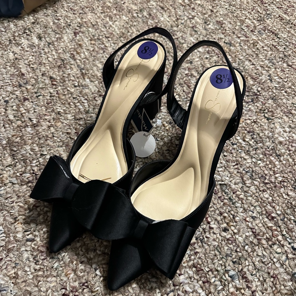 Black Bow heels